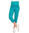 Дамски панталон за бременни в цвят емералд с панделка Esta-0 снимка