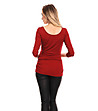 Червена дамска блуза за бременни Judita-1 снимка