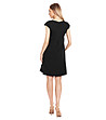 Черна рокля за бременни с панделка Verona-1 снимка