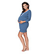 Синя нощница за бременни Ella-3 снимка