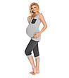 Дамска пижама за бременни в сиви нюанси Kilkee-1 снимка
