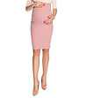 Памучна пола с висока талия в розово Perla-0 снимка