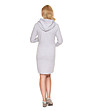 Сива памучна рокля за кърмачки с качулка Staci-1 снимка