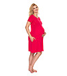 Нощница за бременни и кърмачки в цвят амарант-2 снимка