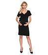 Елегантна рокля за бременни в черен цвят Sara-0 снимка