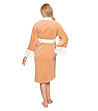 Халат за бременни в цвят капучино-1 снимка