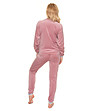 Кадифена пижама за бременни в розов цвят-1 снимка