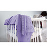 Бебешко одеяло в лилав цвят-3 снимка