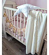 Бебешко одеяло в нюанс на цвят крем-0 снимка