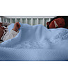 Бебешко одеяло в бледосин нюанс-1 снимка