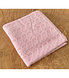Бебешко одеяло в бледорозов цвят-0 снимка