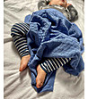 Бебешко одеяло в син цвят-3 снимка