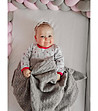 Бебешко одеяло в сив цвят-1 снимка