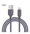 Сив USB кабел за бързо зареждане за iPhone 1,50 м-0 снимка