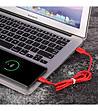 Червен USB кабел за бързо зареждане за Samsung 1,50 м-2 снимка