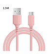 Розов USB кабел за бързо зареждане за Samsung 1,50 м-0 снимка