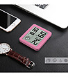 Дигитален домашен термометър в розово-3 снимка