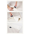 Светлосиня памучна постелка за баня от 2 части  50x80 см-1 снимка