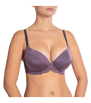 Лилав сутиен с гел подплънки Viktoria снимка