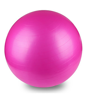 Розова фитнес топка 55 см снимка