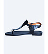 Дамски сандали в черно от естествена кожа-2 снимка