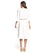 Бяла асиметрична рокля Inna-1 снимка