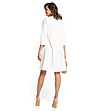 Бяла рокля с колан Sarina-1 снимка