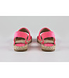 Розови дамски велурени сандали-3 снимка