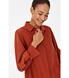 Дамска риза в тъмнооранжево с лиосел Lifko-4 снимка