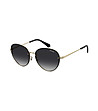 Дамски слънчеви очила в черно и златисто-0 снимка