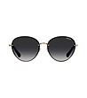 Дамски слънчеви очила в черно и златисто-1 снимка