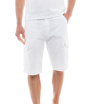 Мъжки панталон в бяло Rick снимка