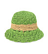 Зелена дамска шапка с бежов кант Jaci-0 снимка