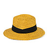 Жълта шапка с черна лента Flavia-0 снимка