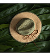 Дамска шапка в бежово и зелено Biana-1 снимка