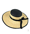 Дамска шапка в бежово и черно Delmira-2 снимка