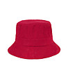 Червена дамска ленена шапка Dominika-0 снимка