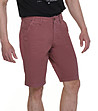 Памучни мъжки къси панталони в червен нюанс James-4 снимка