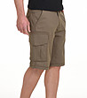 Памучни мъжки къси панталони в цвят каки Sisko-2 снимка