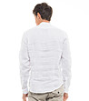 Бяла ленена мъжка риза Ben-1 снимка