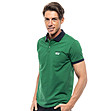 Зелена памучна мъжка блуза Petre-2 снимка