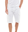 Памучни мъжки къс панталон в бяло Toni-0 снимка