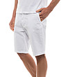 Памучен къс бял мъки панталон Lino-2 снимка