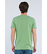 Памучна мъжка тениска в зелен нюанс Preston-1 снимка