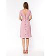 Розова рокля с джобове Lavoni-1 снимка