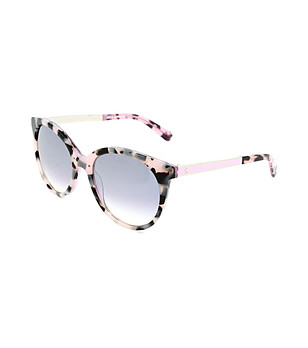 Дамски слънчеви очила розови нюанси с контрастен принт снимка
