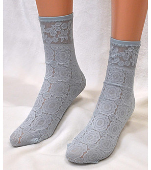 Дамски чорапи в цвят мента Salma 30 DEN снимка