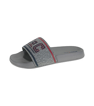 Сиви мъжки чехли снимка