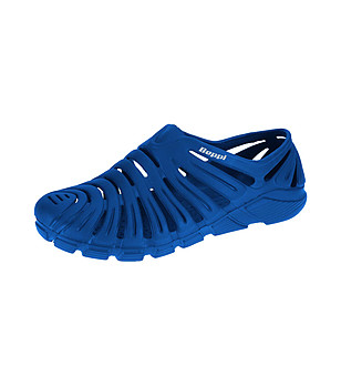 Сини мъжки летни обувки с ефектен дизайн San снимка