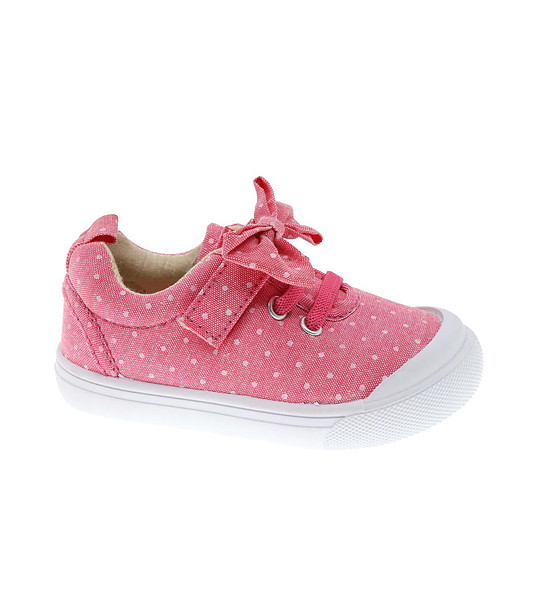 Розови бебешки обувки на точки снимка